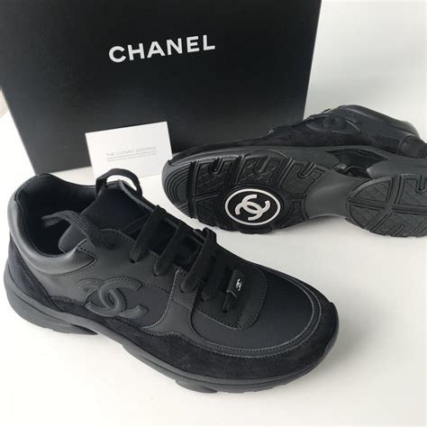 chanel dames sneakers zwart|chanel shoes for women.